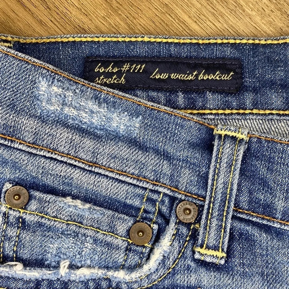 Citizens of Humanity low waist bootcut boho stretch jeans size 27 - Picture 6 of 15